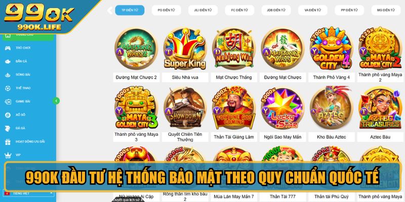 99OK đầu tư hệ thống bảo mật theo quy chuẩn quốc tế