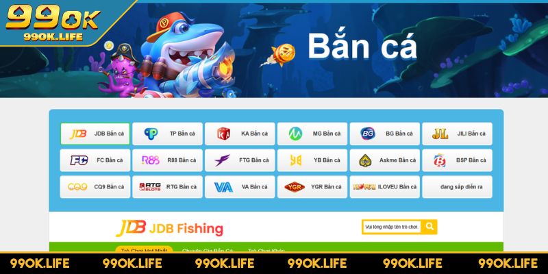 Tổng quan sảnh Bắn Cá 99OK
