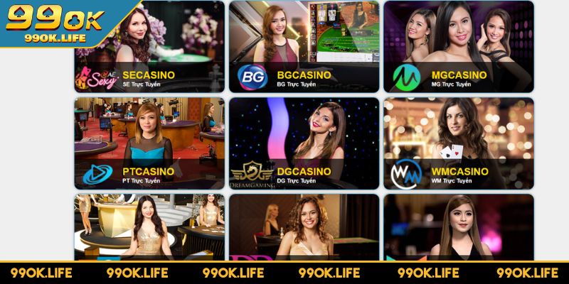 Hệ thống nhà phát hành game cao cấp tại Casino 99OK