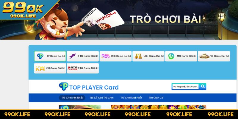 Khám phá sảnh Game Bài 99OK